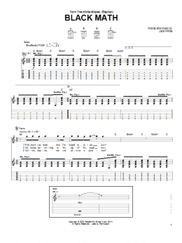page one of Black Math (Guitar Tab)