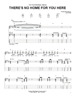 page one of There's No Home For You Here (Guitar Tab)