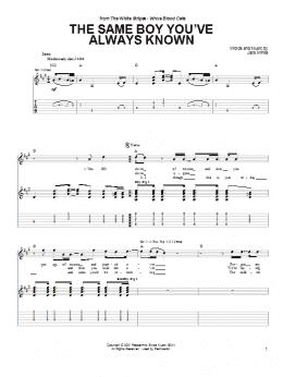 page one of The Same Boy You've Always Known (Guitar Tab)
