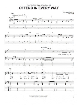 page one of Offend In Every Way (Guitar Tab)