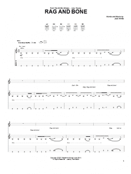 page one of Rag And Bone (Guitar Tab)