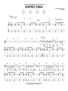 page one of Expecting (Guitar Tab)