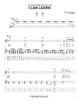 page one of I Can Learn (Guitar Tab)