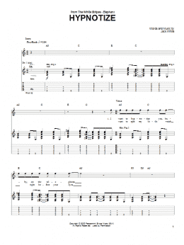 page one of Hypnotize (Guitar Tab)