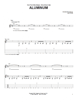 page one of Aluminum (Guitar Tab)