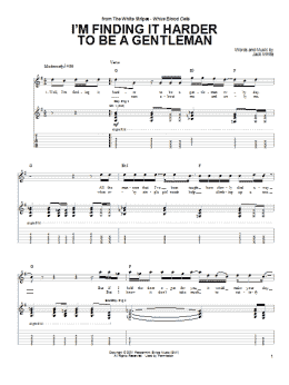 page one of I'm Finding It Harder To Be A Gentleman (Guitar Tab)