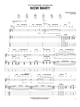 page one of Now Mary (Guitar Tab)