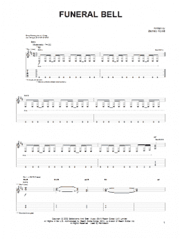 page one of Funeral Bell (Guitar Tab)