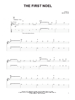 page one of The First Noel (Guitar Tab)