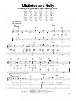 page one of Mistletoe And Holly (Easy Guitar Tab)