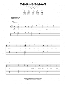 page one of C-H-R-I-S-T-M-A-S (Easy Guitar Tab)