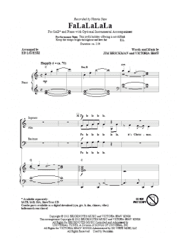 page one of FaLaLaLaLa (SAB Choir)