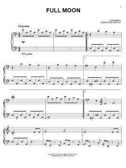 page one of Full Moon (from The Twilight Saga: New Moon) (Easy Piano)