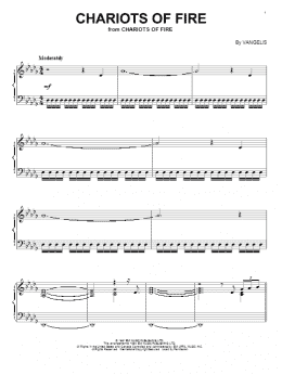 page one of Chariots Of Fire (Piano Solo)