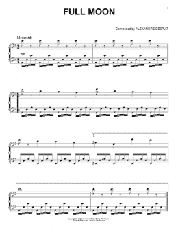 page one of Full Moon (from The Twilight Saga: New Moon) (Piano Solo)