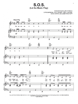 page one of S.O.S. (Let The Music Play) (Piano, Vocal & Guitar Chords (Right-Hand Melody))