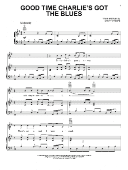 page one of Good Time Charlie's Got The Blues (Piano, Vocal & Guitar Chords (Right-Hand Melody))