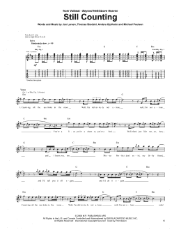 page one of Still Counting (Guitar Tab)