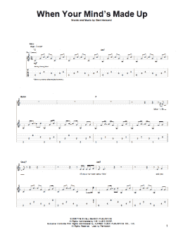 page one of When Your Mind's Made Up (from Once) (Guitar Tab)