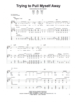 page one of Trying To Pull Myself Away (Guitar Tab)