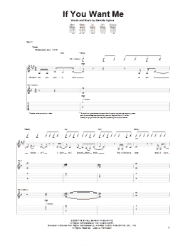 page one of If You Want Me (Guitar Tab)