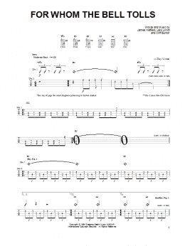 page one of For Whom The Bell Tolls (Ukulele)