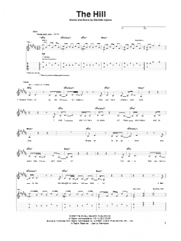 page one of The Hill (Guitar Tab)