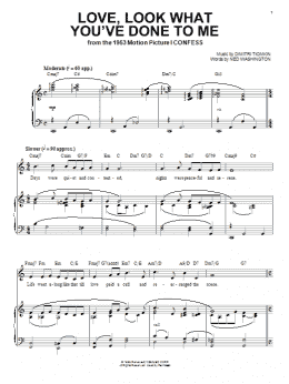 page one of Love, Look What You've Done To Me (Piano, Vocal & Guitar Chords (Right-Hand Melody))