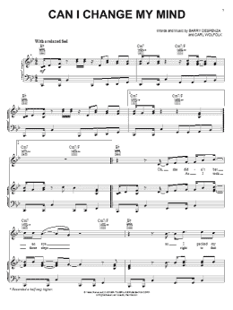 page one of Can I Change My Mind (Piano, Vocal & Guitar Chords (Right-Hand Melody))