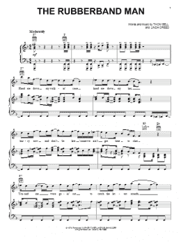 page one of Rubberband Man (Piano, Vocal & Guitar Chords (Right-Hand Melody))