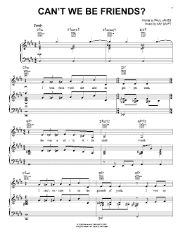 page one of Can't We Be Friends (Piano, Vocal & Guitar Chords (Right-Hand Melody))