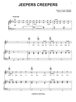 page one of Jeepers Creepers (Piano, Vocal & Guitar Chords (Right-Hand Melody))