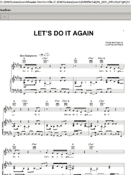 page one of Let's Do It Again (Piano, Vocal & Guitar Chords (Right-Hand Melody))
