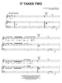 page one of It Takes Two (Piano, Vocal & Guitar Chords (Right-Hand Melody))
