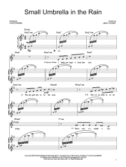 page one of Small Umbrella In The Rain (Piano, Vocal & Guitar Chords (Right-Hand Melody))