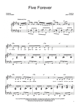 page one of Five Forever (Piano, Vocal & Guitar Chords (Right-Hand Melody))