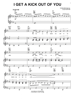 page one of I Get A Kick Out Of You (Piano, Vocal & Guitar Chords (Right-Hand Melody))