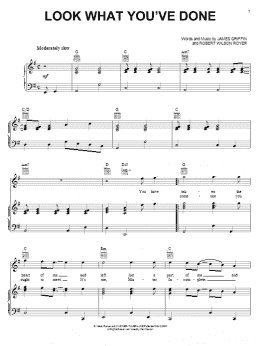 page one of Look What You've Done (Piano, Vocal & Guitar Chords (Right-Hand Melody))