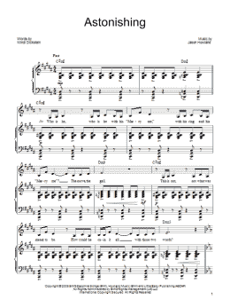 page one of Astonishing (Piano, Vocal & Guitar Chords (Right-Hand Melody))