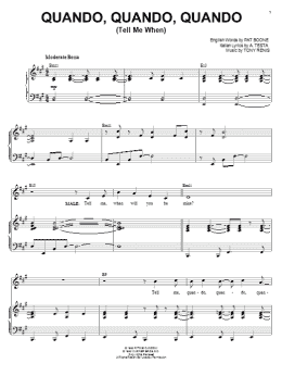 page one of Quando, Quando, Quando (Tell Me When) (Piano, Vocal & Guitar Chords (Right-Hand Melody))