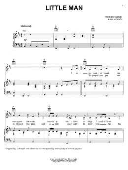 page one of Little Man (Piano, Vocal & Guitar Chords (Right-Hand Melody))