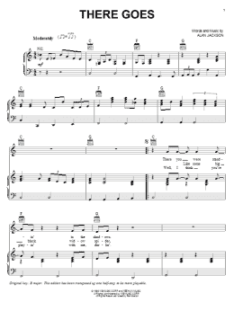 page one of There Goes (Piano, Vocal & Guitar Chords (Right-Hand Melody))