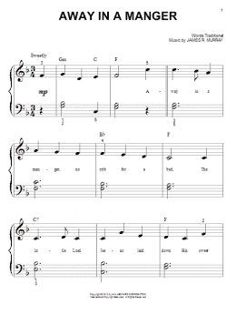 page one of Away In A Manger (Big Note Piano)