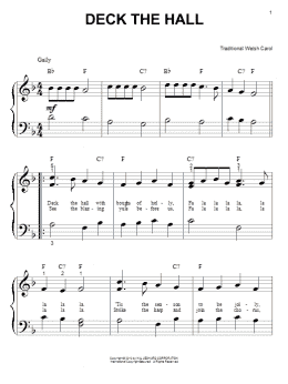 page one of Deck The Hall (Big Note Piano)