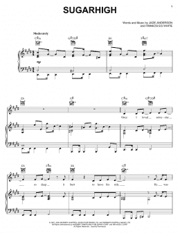 page one of Sugarhigh (Piano, Vocal & Guitar Chords (Right-Hand Melody))