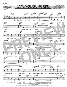 page one of It's You Or No One (Real Book – Melody, Lyrics & Chords)