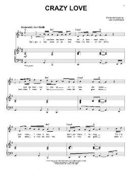 page one of Crazy Love (Piano & Vocal)