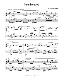 page one of Sea Breezes (Educational Piano)