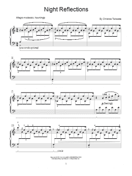 page one of Night Reflections (Educational Piano)