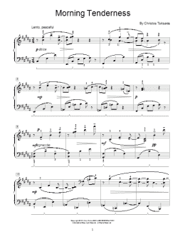 page one of Morning Tenderness (Educational Piano)